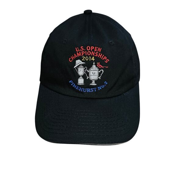 2014 US Open Championships Hat Cap Pinehurst No. 2 StrapBack USGA MEMBER Black - Picture 4 of 8